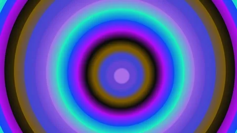 Abstract Glowing Neon Circle Tunnel Background Animation Stock Footage 339250078