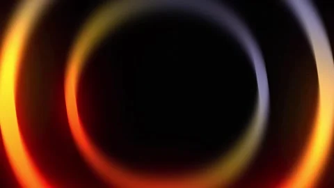 Abstract Glowing Neon Circles of Light Stock Footage 340455004