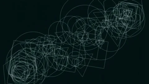 Abstract glowing neon circuit board futuristic technology background Stock Footage 342204171