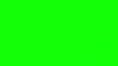 Abstract glowing neon circuit lines on dark green futuristic digital background Stock Footage 343807494