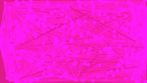 Abstract glowing neon data network connecting geometric nodes on dark blue .. Stock Footage 339773465