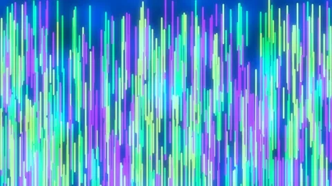 Abstract glowing neon data streams background loop - vibrant digital techno.. Stock Footage 336887389