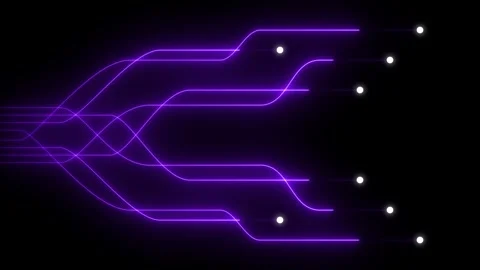 Abstract glowing neon dot line particle background technology concept anima.. Видео 336020466