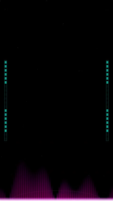 Abstract glowing neon equalizer bars on black screen background Stock-Footage 345497818