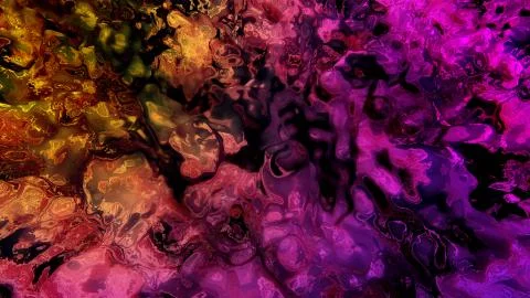 Abstract Glowing Neon Fluid Illustrazione stock