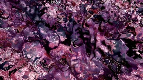 Abstract Glowing Neon Fluid Illustrazione stock