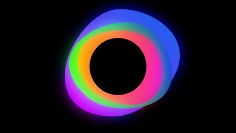 An abstract glowing neon frame for your logo or text Stock Illustration