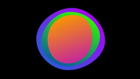 An abstract glowing neon frame for your logo or text Stock Illustration