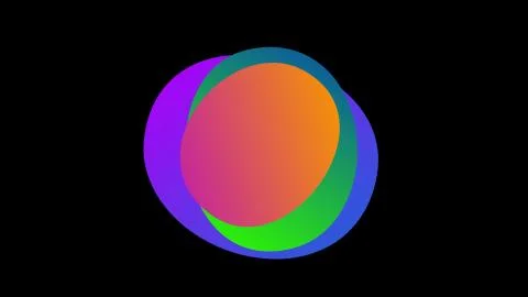 An abstract glowing neon frame for your logo or text Stock Illustration