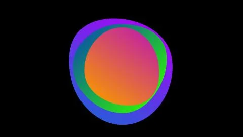 An abstract glowing neon frame for your logo or text Stock Illustration