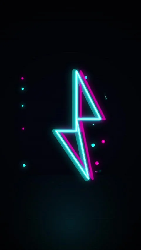 Abstract Glowing Neon Geometric Line Art Illustrating Futuristic Data Flow .. Stock Footage 344933381