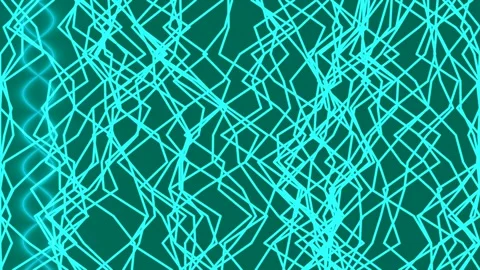 Abstract glowing neon geometric network pattern for futuristic technology b.. Stock Footage 336504352