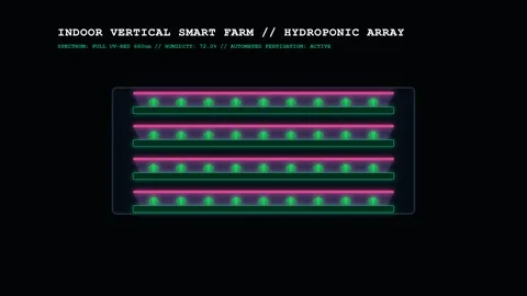 Abstract glowing neon green red line matrix tech signal futuristic backgrou.. Video stock 343284767