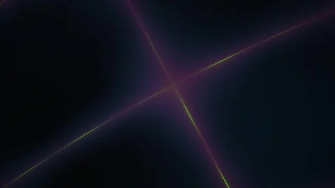 Abstract glowing neon laser lines moving in geometric square pattern on dar.. Stock Footage 346337051