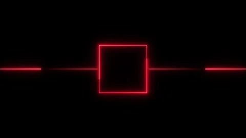 Abstract Glowing Neon light frame rectangle loading icon background in 4k v.. Stock Footage 305166597