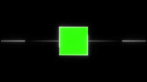 Abstract Glowing Neon light frame rectangle loading icon background in 4k s.. Stock Footage 305166615