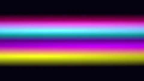 Abstract glowing neon light streaks move across a dark background with cine.. Video stock 340940567