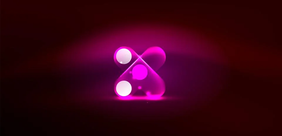 Abstract glowing neon light techno circles background イラスト素材