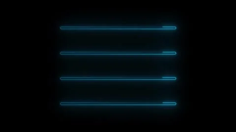 Abstract glowing neon lights blinking lines moving animation. colorful neon.. Stock Footage 340089757