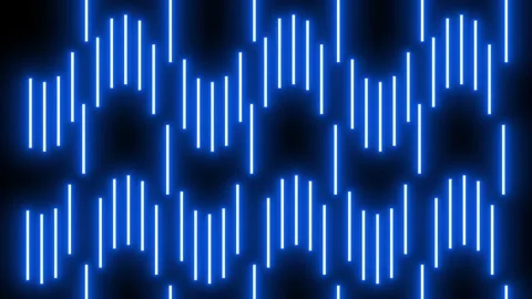 Abstract Glowing Neon Line Background Stockbeeldmateriaal 335827580