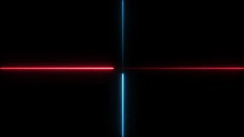Abstract glowing neon lines moving up animation isolated on black background Video stock 320558681