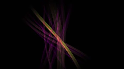 Abstract glowing neon lines rotating on black background abstract light tra.. Stock Footage 346337210