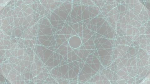 Abstract glowing neon network background with futuristic geometric plexus lin Stock Footage 336504407
