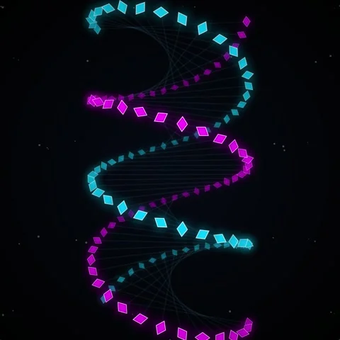 Abstract Glowing Neon Pink Digital Helix Wave for Futuristic Technology Bac.. Stock Footage 345690853