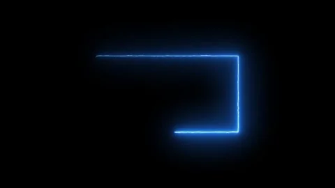 Abstract glowing neon rectangle border frame in the shape rectangle glowing.. Stock Footage 306558239
