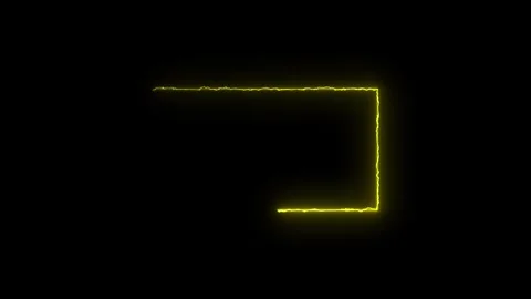 Abstract glowing neon rectangle border frame in the shape rectangle glowing.. Stock Footage 306558258