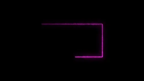 Abstract glowing neon rectangle border frame in the shape rectangle glowing.. Stock Footage 306558268