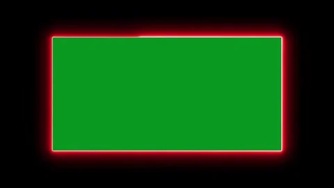 Abstract glowing neon rectangle border frame in the shape rectangle glowing.. 库存影片 327758545