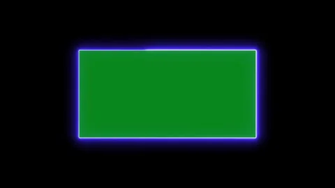 Abstract glowing neon rectangle border frame in the shape rectangle glowing.. Stock Footage 327758549