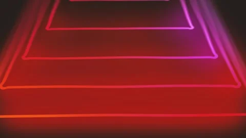 Abstract Glowing Neon Shapes Background Stock Footage 338397057