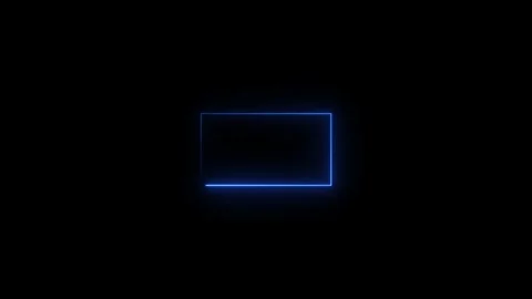 Abstract glowing neon square frame motion background Stock Footage 263874217
