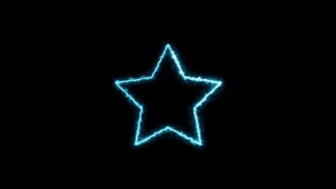 Abstract glowing neon star animation on background Vídeo Stock 336549857