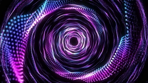 Abstract glowing neon technology tunnel Stock Footage 103755631