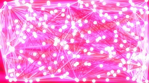 Abstract glowing network connection lines background, digital data flow vis.. Stock Footage 336544330