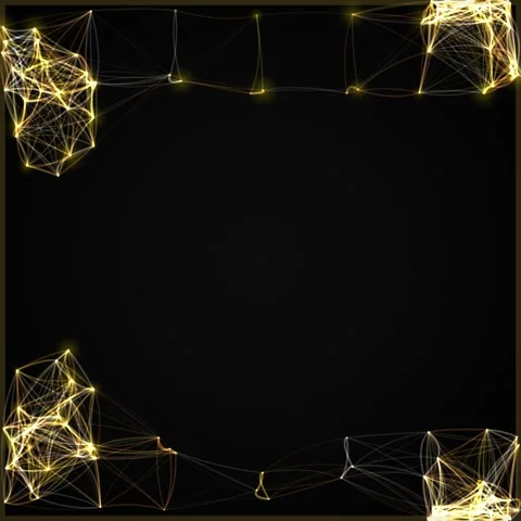 Abstract glowing network connection nodes on dark background 스톡 동영상 346283972