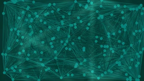 Abstract Glowing Network Connections Illustrating Big Data Flow Technology .. Stock Footage 339352602