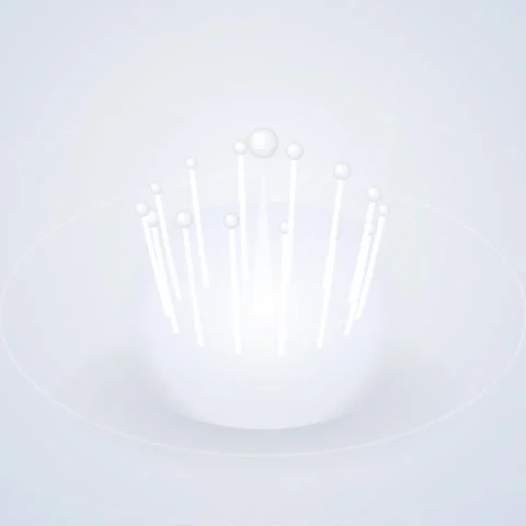 Abstract glowing network dots connecting signal nodes technology background 스톡 동영상 345689457