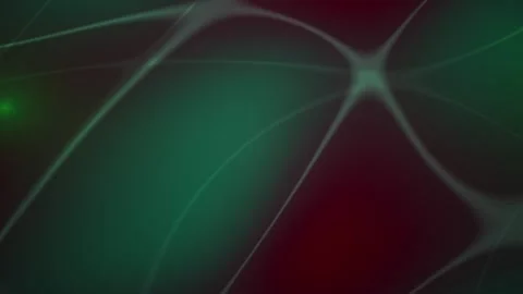 Abstract Glowing Network Grid Animation in Dark Red and Green for Tech Back.. Stock Footage 344715784