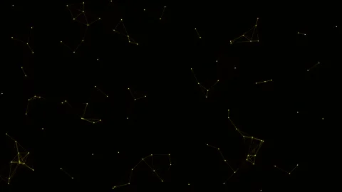 Abstract glowing network lines and nodes motion background 스톡 동영상 346234617