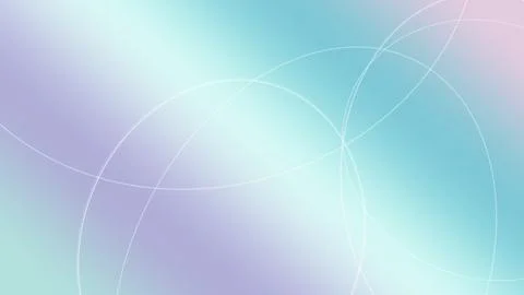 Abstract glowing network rings form a futuristic pattern in a blue and purp.. Stock Illustration