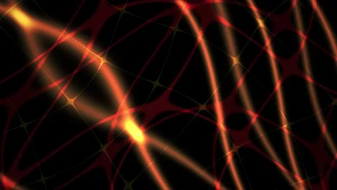 Abstract glowing neural network connections with vibrant energy flow. Stock Footage 333914955