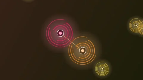 Abstract Glowing Nodes And Connecting Lines Motion Graphics Stock Footage 340389056