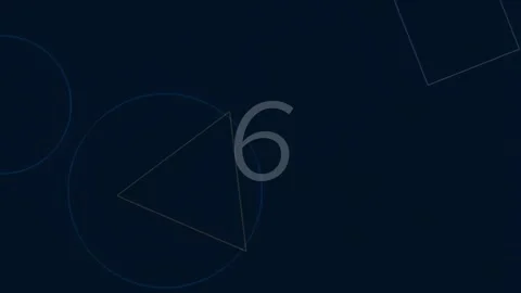 Abstract glowing number nine animation for digital technology and countdown.. Stock Footage 342204197