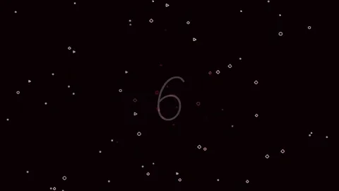 Abstract glowing number nine on black background, futuristic digital techno.. 스톡 동영상 342204212