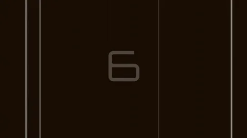 Abstract glowing number nine count display graphic for technology backgrounds Stock Footage 342204200