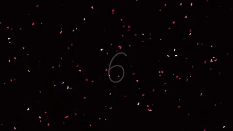 Abstract glowing number nine countdown particle background effect for celeb.. Stock Footage 342204202
